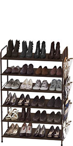 6 Tier shoe rack