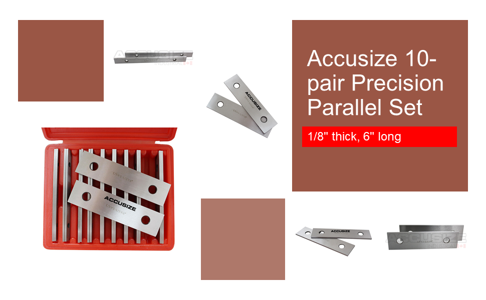 Accusize 10-pair Precision Parallel Set, EG10-1400