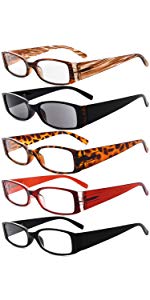 Reading Glasses 5 Pairs for Women