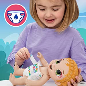 Baby Alive Dino Cuties Doll, Triceratops, Blonde Hair