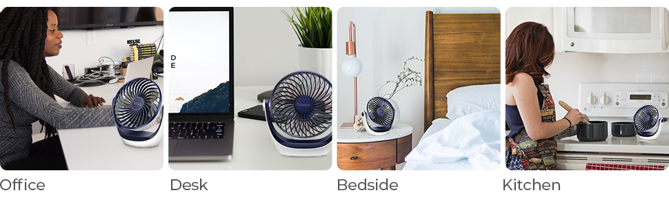 rechargeable USB fan for bedroom 