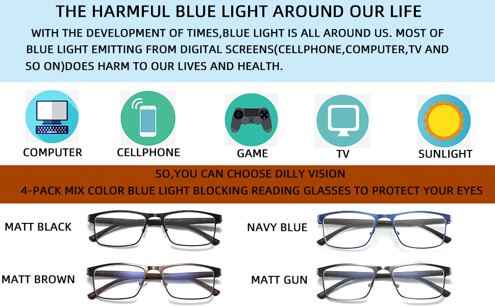 blue light reading glasses