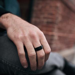 mens black ring