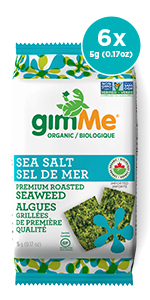 Sea salt seaweed snacks, roasted seaweed snacks, gluten free snacks