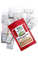 Big vegetable seed survival pack farm to fork