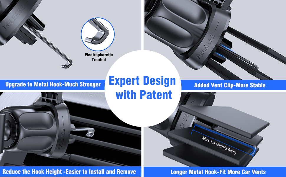 expert vent clip design