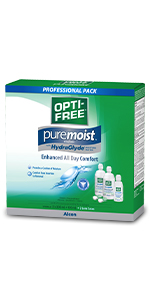 opti-free, hydraglyde, puremoist, contact solution, contact lens