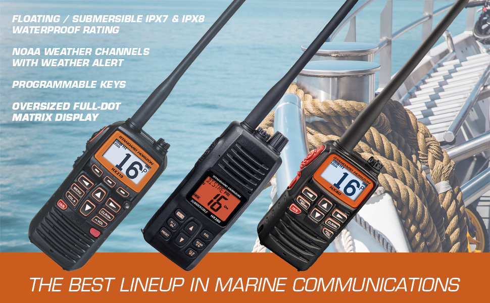 Standard Horizon Handheld VHF Radios