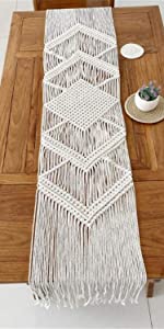 Macrame table runner