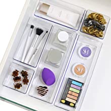 Drawer Organizers, Clear