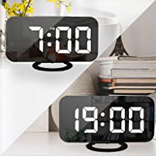 Poeroa digital alarm clock for bedroom