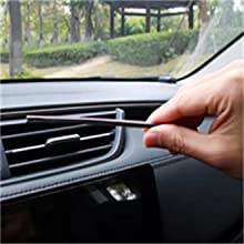 Car Air Conditioner Trim Strip for Vent Outlet 20 Pieces Car Accessories Bling Interior