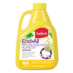 safers end all insect killer, miticide, acaricide concentrate