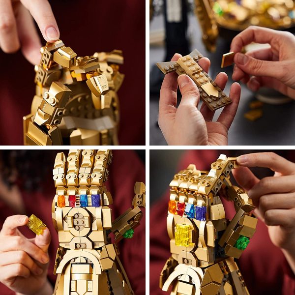 Lego Marvel Infinity Gauntlet 76191 Collectible Building Kit; Thanos Right Hand Gauntlet Model with Infinity Stones (590 Pieces) - Image 4