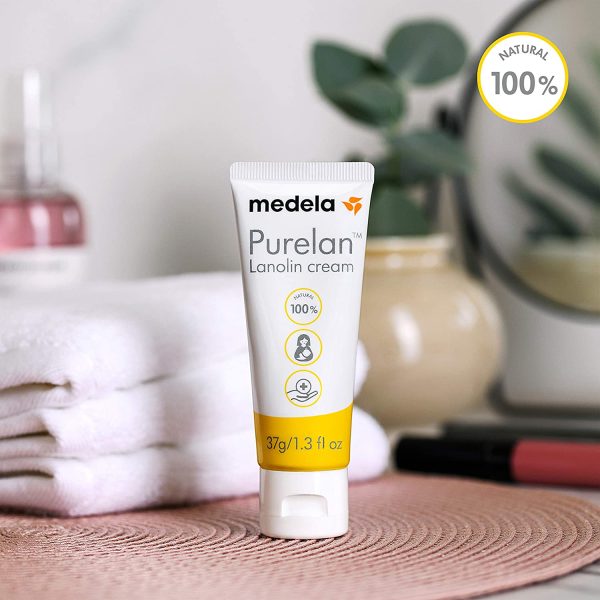 Medela Purelan Lanolin Nipple Cream for Breastfeeding, 100% All Natural Single Ingredient, Hypoallergenic, Soothing Protection, Safe for Nursing Mom and Baby, 1.3 Ounce Tube - Image 5