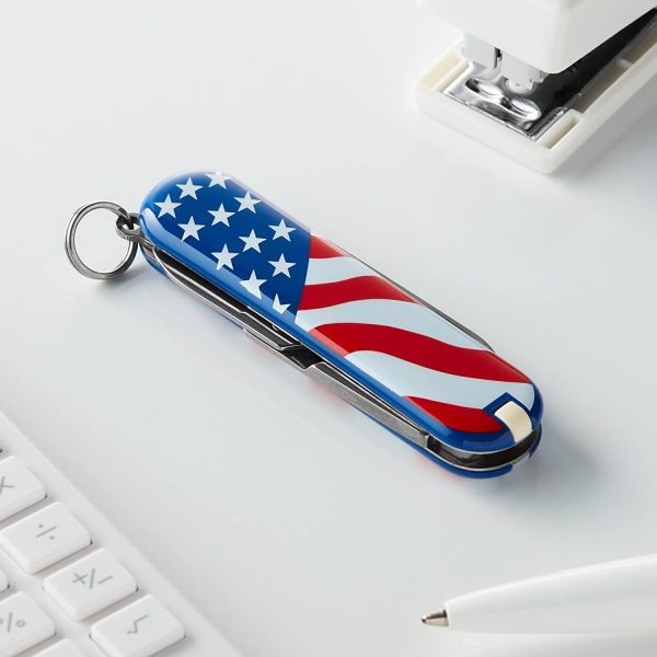 Victorinox Swiss Army Classic SD Pocket Knife (American Flag), 58mm - Image 4