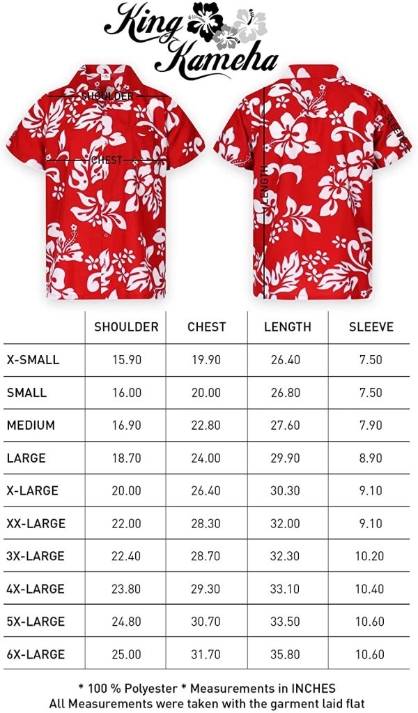 King Kameha Hawaiian Shirt for Men Funky Casual Button Down Very Loud Shortsleeve Unisex Hibiscus - Image 2