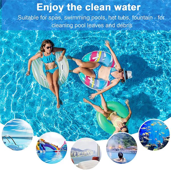 Pool Skimmer Net, Pool Leaf Skimmer Net Professional Pond Accessories for Indoor and Outdoor Swimming Pools, Fish Ponds, Fountain Ponds, Bathtubs - Image 6