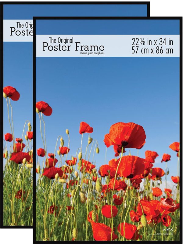 MCS 65548 2-Pack Original Poster Frame, 22.38 by 34-Inch, Black - Image 5