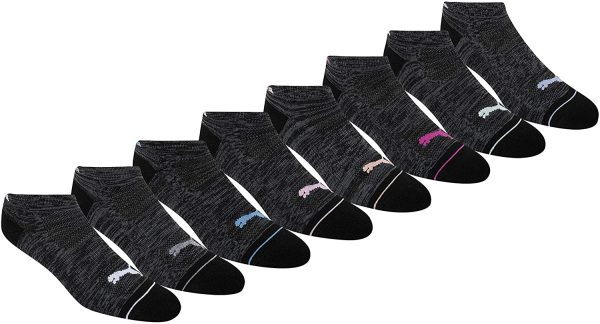 PUMA womens 8 Pack Low Cut Socks - Image 3