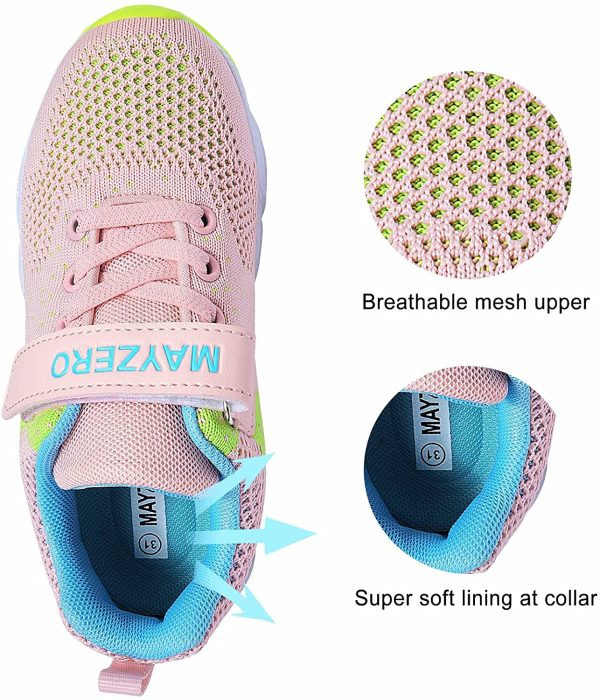 MAYZERO Kids Tennis Shoes Breathable Running Shoes Lightweight Athletic Shoes Walking Shoes Fashion Sneakers for Boys and Girls - Image 5