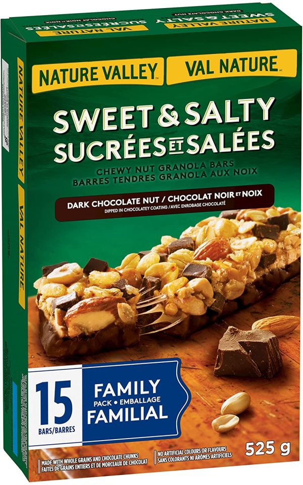 Sweet & Salty Dark Chocolate Nut Granola Bars, 15 Count - Image 2