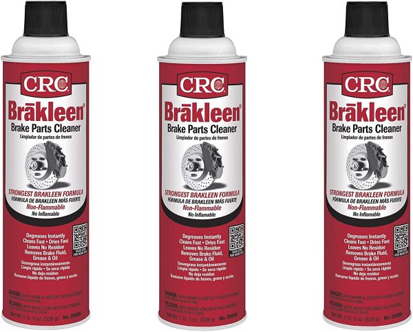 05089 BRAKLEEN Brake Parts Cleaner - Non-Flammable -19 Wt Oz, 3 Pack