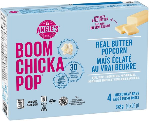 Angie??s BOOMCHICKAPOP? Real Butter Microwave Popcorn (4 x 93 gram bags) - Image 4