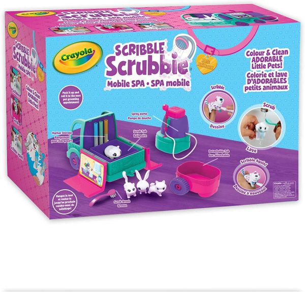 Crayola Scribble Scrubbie Pets Mobile Spa Playset Toy Kit - Image 5