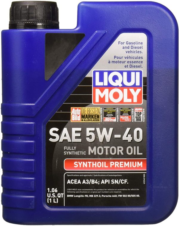 2040 Premium 5W-40 Synthetic Motor Oil - 1 Liter Bottle