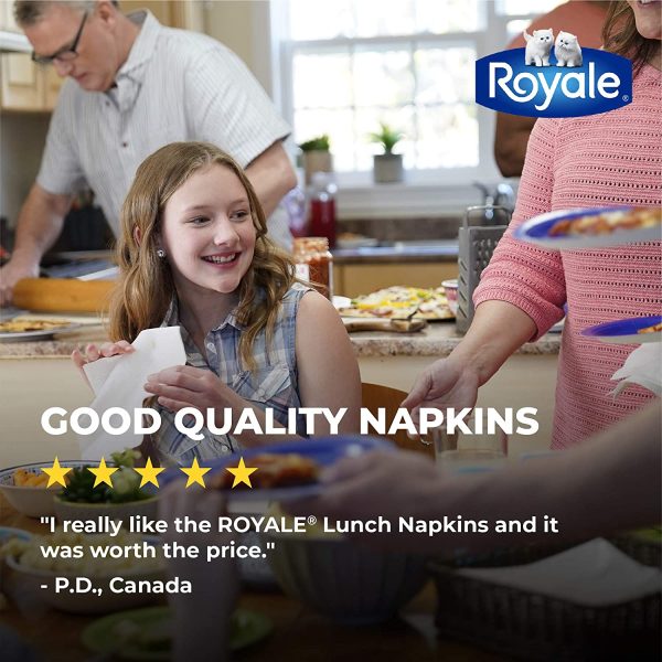 Royale, Dinner Napkins, 3 ply, 75 Paper Napkins (63435-73017-5) - Image 3