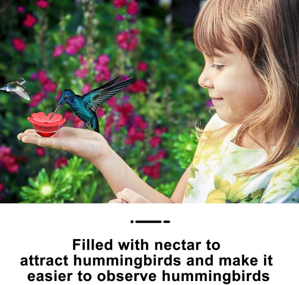 Hummingbird Feeder Ring , 3 Pack Flower Hummingbird Ring Feeders for Outdoors,Bird Feeders ,Garden Backyard Decorative - Image 6