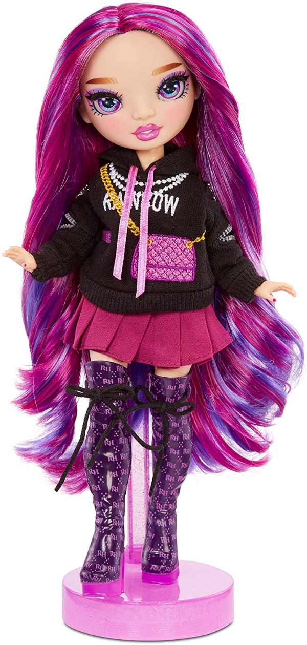 RAINBOW HIGH EMI Vanda ?C Orchid (Deep Purple) Fashion Doll with 2 Outfits to Mix & Match and Doll Accessories - Image 3