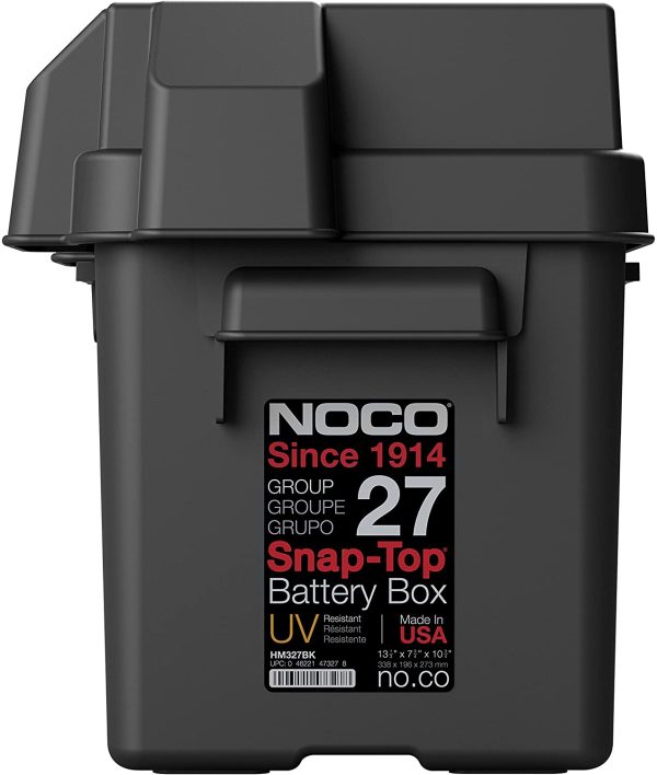 NOCO HM327BKS Group 27 Snap-Top Battery Box for Automotive, Marine and RV Batteries - Image 5