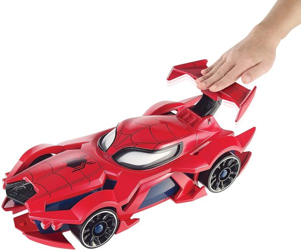 Marvel Hot Wheels Spider-Man Web-Car Launcher - Image 9