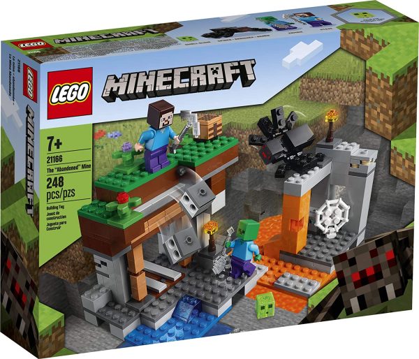 LEGO Minecraft The Abandoned Mine 21166 Zombie Cave Battle Playset with Minecraft Action Figures and a Toy Spider, New 2021 (248 Pieces) - Image 6