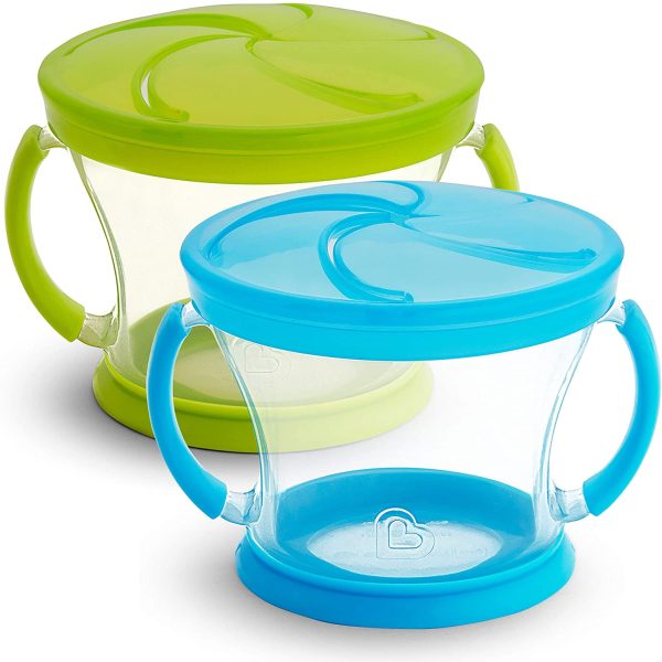 Munchkin Snack Catcher, 2 Pack, Blue/Green - Image 4