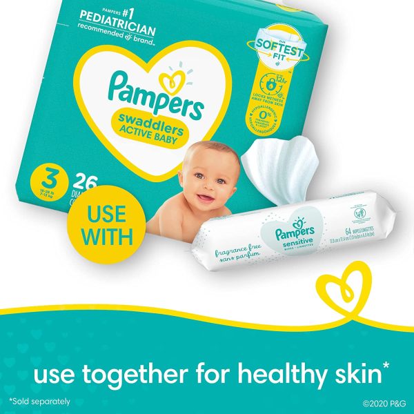 Pampers Baby Wipes Sensitive Fragrance Free 8X Refill Packs (Tub Not Included) 576 Count (Packaging May Vary) - Image 9