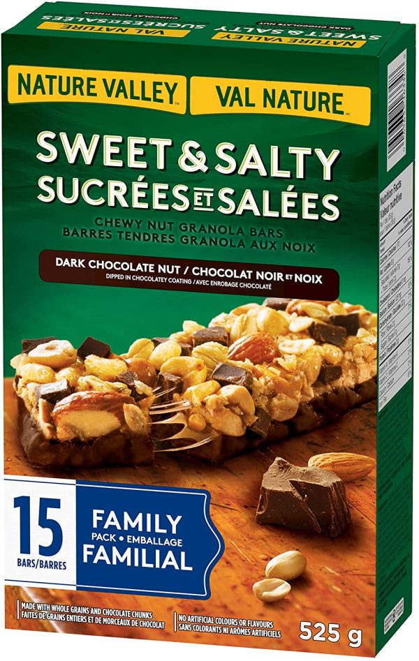 Sweet & Salty Dark Chocolate Nut Granola Bars, 15 Count - Image 3