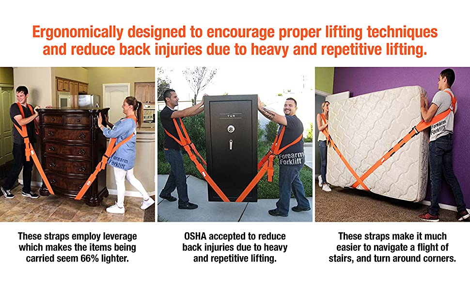 Ergonomically designed to encourage proper lifting techniques and reduce back injuries.