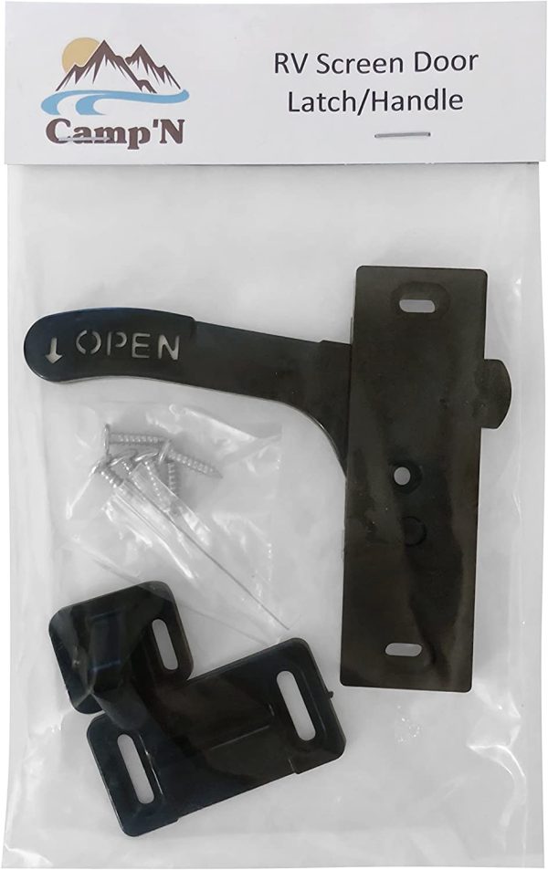 Camp'N - RV Screen Door Latch - Handle (Left Hand) for RV, Trailer, Camper, Motor Home, Cargo Trailer - OEM Replacement (LH) - Image 4