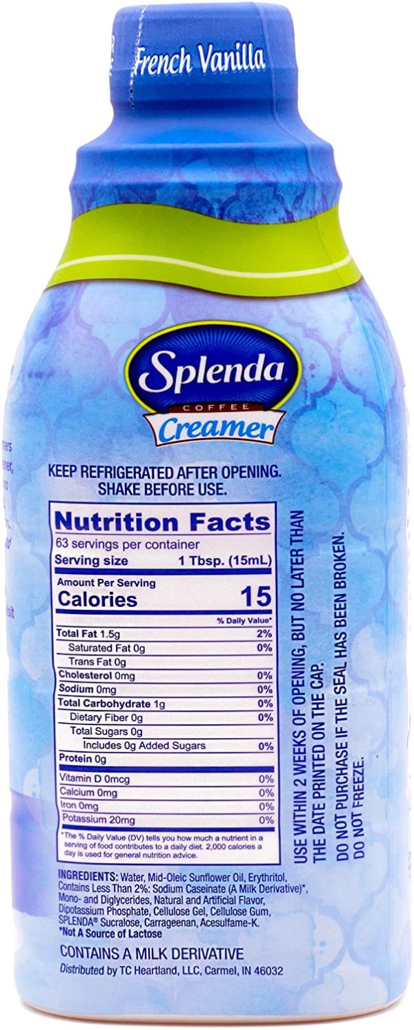 Splenda Sugar Free, Low Calorie Coffee Creamer (French Vanilla, 32 oz) - Image 2