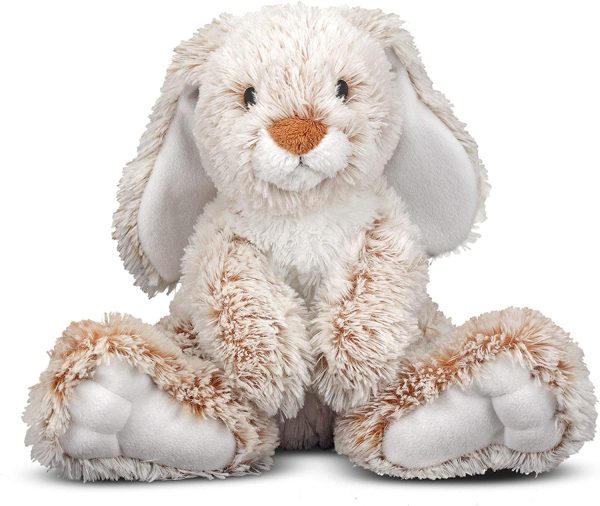 Melissa & Doug Burrow Bunny Rabbit Stuffed Animal, Washable Surface, Soft Fabric - Image 6