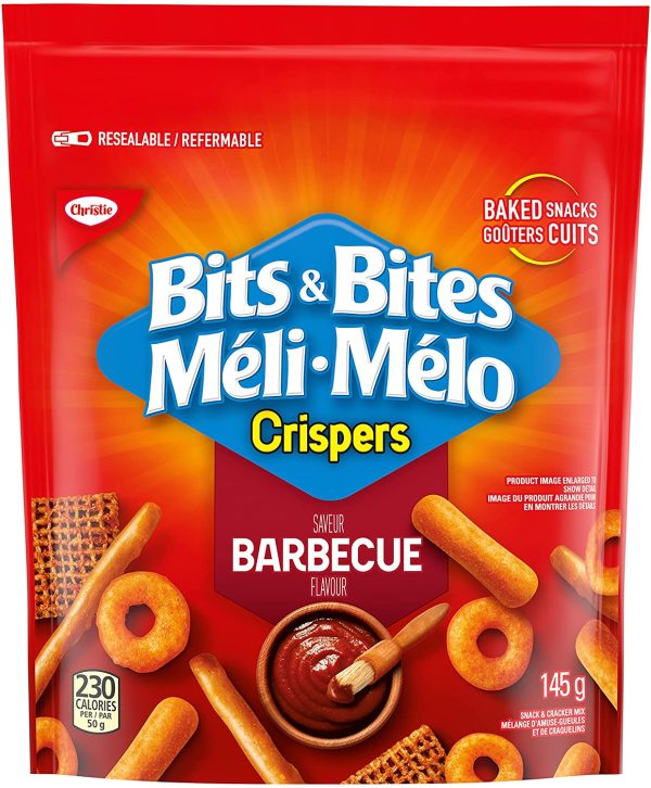 Bits & Bites BBQ Snack Mix 145g, Pack of 12, Easter Snacks