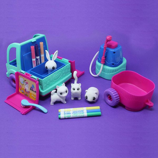 Crayola Scribble Scrubbie Pets Mobile Spa Playset Toy Kit - Image 4