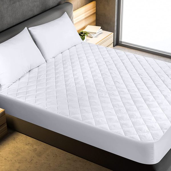 Utopia Bedding Quilted Fitted Mattress Pad (Twin XL) - Mattress Cover Stretches up to 16 Inches Deep - Mattress Topper - Image 2