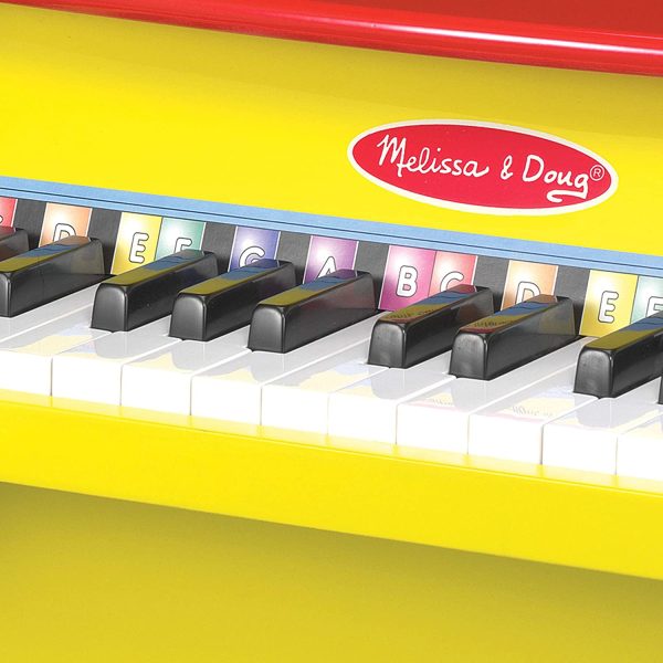 Melissa and Doug Learn to Play Piano, Musical Instruments, Solid Wood Construction, 25 Keys and 2 Full Octaves (29.21 cm H x 24.13 cm W x 40.64 cm L) - Image 9