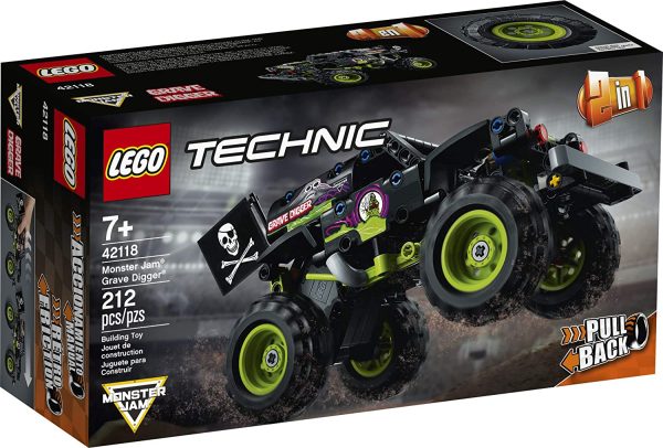 LEGO Technic Monster Jam Grave Digger 42118 Model Building Kit for Boys and Girls Who Love Monster Truck Toys, New 2021 (212 Pieces) - Image 2