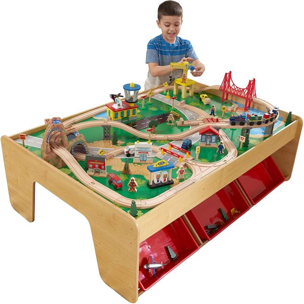 KidKraft 17850 Waterfall Mountain Train Set and Table - Image 2