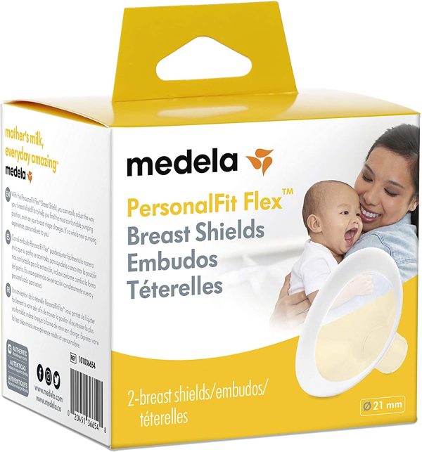 Medela PersonalFit Flex Breast Shields, Clear, 21mm - Image 4